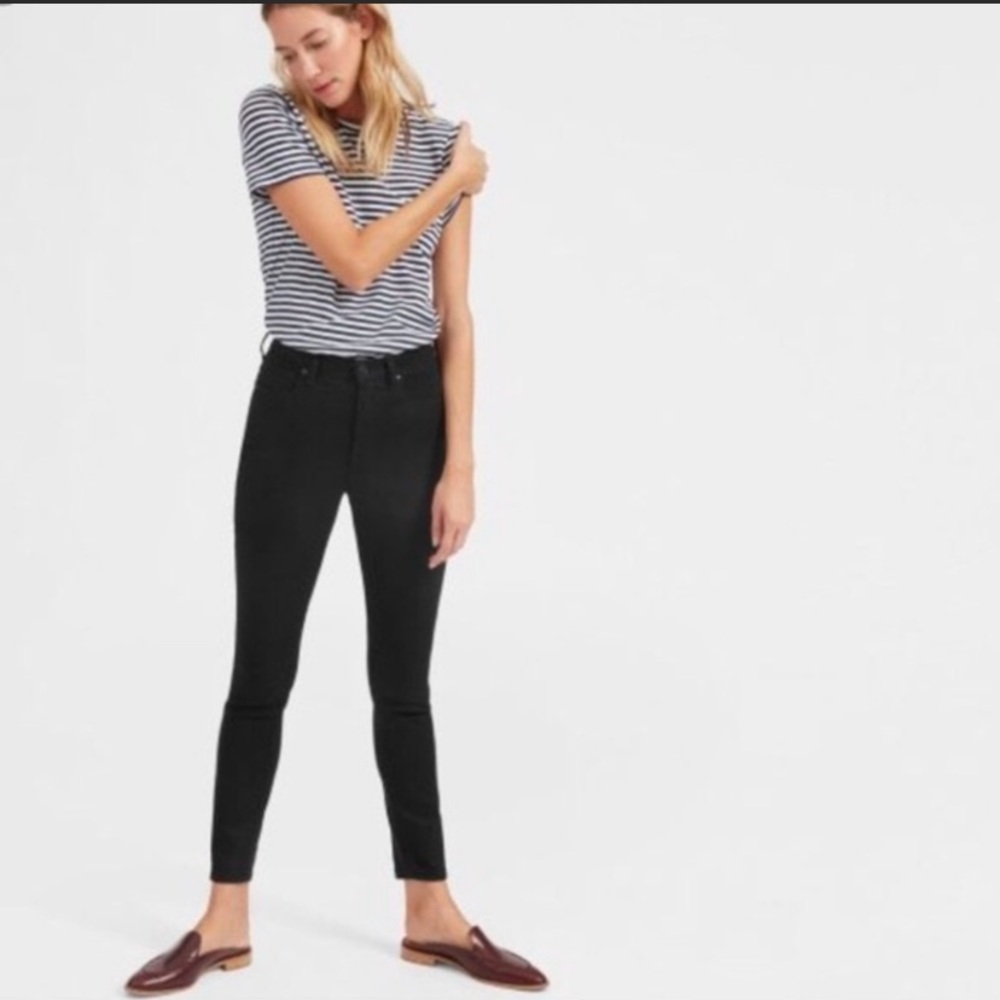 Everlane high rise black skinny jean